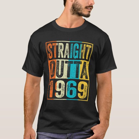 ストレート1969年53歳贈答53歳誕生日 Tシャツ (正面)