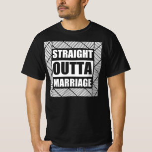ストレート・アウタ離婚パーティー班パーティー班 Tシャツ