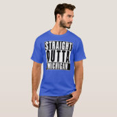 ストレート・アウタ・ミシガン オーバーサイズ Tシャツ (正面フル)