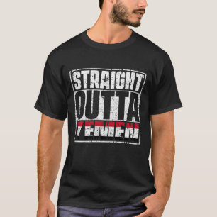 ストレート・アウトタ・イエメン国旗 Tシャツ