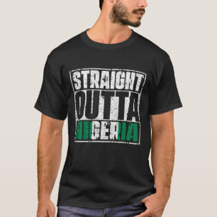 ストレート・アウトタ・ナイジェリア国旗 Tシャツ