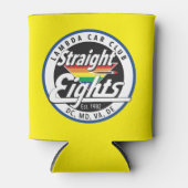 ストレートEights/LCCIクーラーボックス（黄色） 缶クーラー (正面)