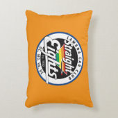 ストレートEights/LCCI装飾用クッション（オレンジ） アクセントクッション (正面(垂直))