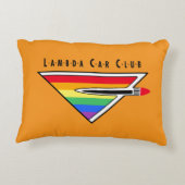 ストレートEights/LCCI装飾用クッション（オレンジ） アクセントクッション (裏面)