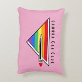 ストレートEights/LCCI装飾用クッション（ピンク） アクセントクッション (裏面(縦))