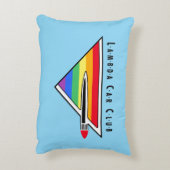 ストレートEights/LCCI装飾用クッション（ライトブルー） アクセントクッション (裏面(縦))