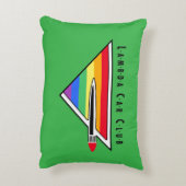 ストレートEights/LCCI装飾用クッション（緑） アクセントクッション (裏面(縦))