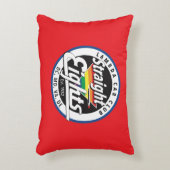 ストレートEights/LCCI装飾用クッション（赤） アクセントクッション (正面(垂直))