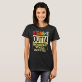ストレートoutta小学校の卒業クラス tシャツ (正面フル)