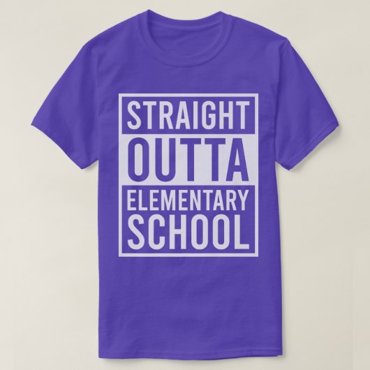 ストレートoutta小学校の子供クラス tシャツ (デザイン正面)