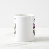 ストレートoutta忍耐モーライフマグ コーヒーマグカップ (中央)