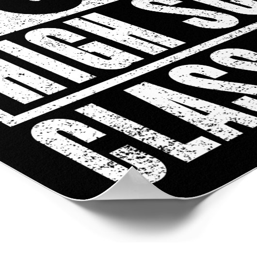 ストレートoutta高校2025 (動揺して) ポスター (角)