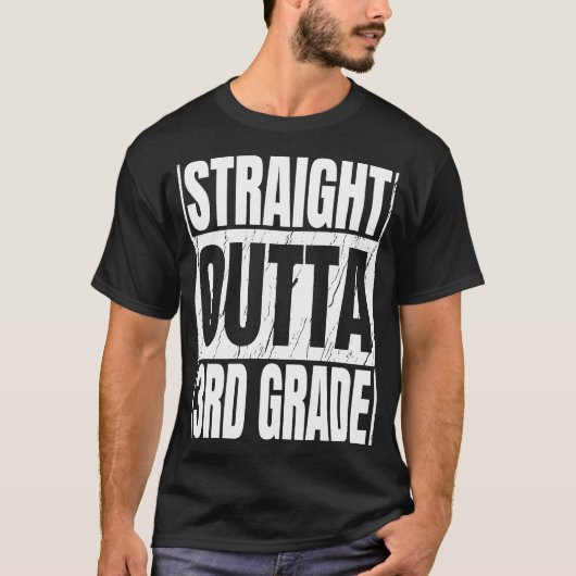 ストレートoutta 3年生3期卒業第3G Tシャツ (正面)