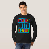 ストレートoutta 3級第三級卒業 tシャツ (正面フル)