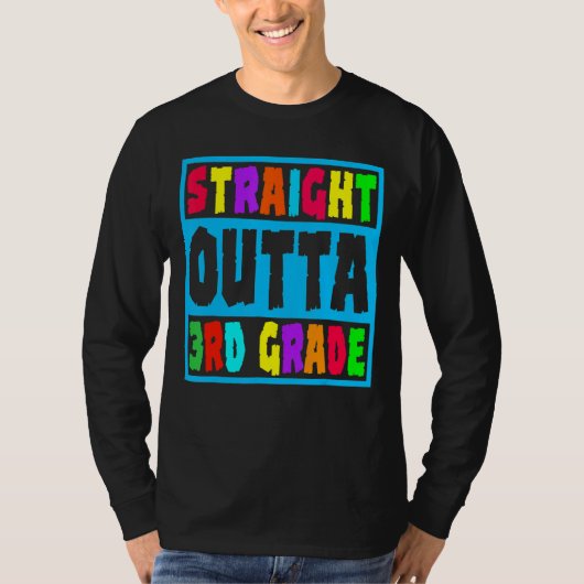 ストレートoutta 3級第三級卒業 tシャツ (正面)