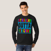 ストレートoutta 4年生4年生の卒業 tシャツ (正面フル)