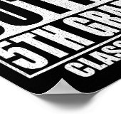 ストレートoutta 5年生の学校卒業クラスO ポスター (角)