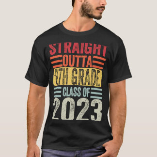 ストレートoutta 8年生2023年8年生の卒業生 tシャツ