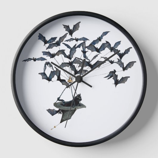 ストレートTIllモーニングウォールクロック 壁時計 (正面)