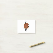 ストロウォフェルは喜びに飛び跳ねる。 ポストイット (デスク上)