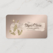 ストロエレガントー絵を描クグリッター箒,電気掃除機 名刺 (正面)