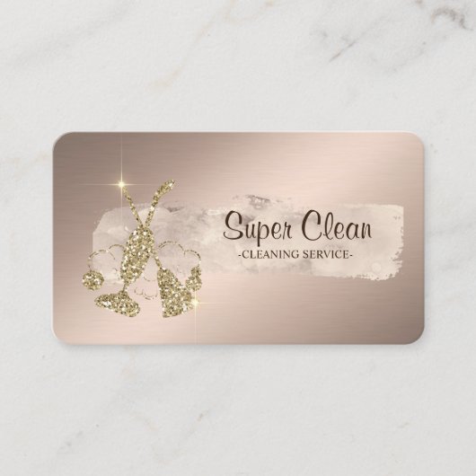 ストロエレガントー絵を描クグリッター箒,電気掃除機 名刺 (正面)