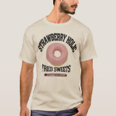 ストロベリードーナツ（ビンテージ風） Tシャツ (正面)