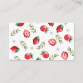 ストロベリかわいらしー予約リクエスト赤ちゃんシャワーエンクロージャ エンクロージャーカード (裏面)