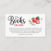 ストロベリかわいらしー予約リクエスト赤ちゃんシャワーエンクロージャ エンクロージャーカード (正面)