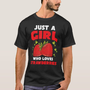 ストロベリが大好きな女の子だけストロベリーウィメンズ Tシャツ