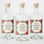 ストロベリカスタムープレートハウス名プラーク標識 リキュールボトルラベル (ボトル)