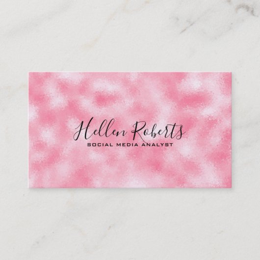 ストロベリモダンー&クリームフォーグリッター 名刺 (正面)