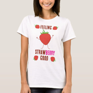 ストロベリーでハッピーな気分! Tシャツ