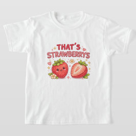 ストロベリーのかわいいキッズTシャツ Tシャツ