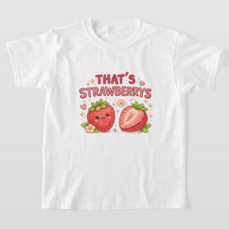 ストロベリーのかわいいキッズTシャツ Tシャツ