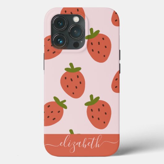 ストロベリーのスクリプト Case-Mate iPhoneケース (裏面)