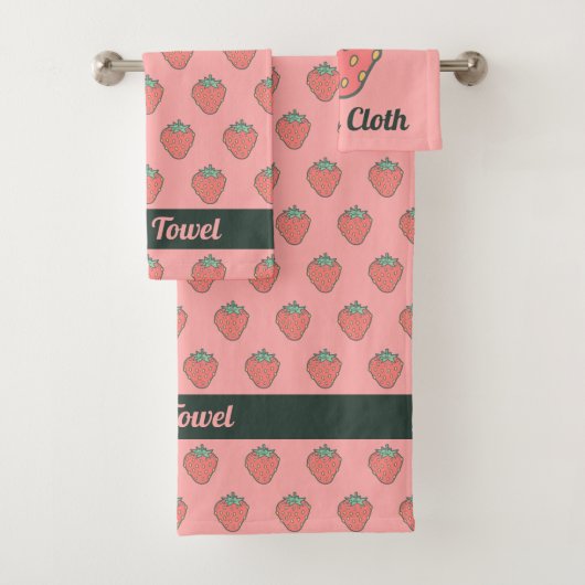 ストロベリーアイコンバスタオルセット バスタオルセット (インサイチュ)