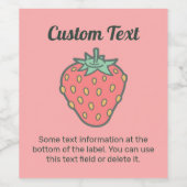 ストロベリーアイコンワインラベル ワインラベル (シングルラベル)