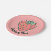 ストロベリーアイコン紙プレート ペーパープレート (アングル)