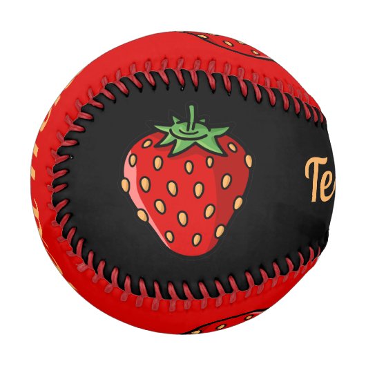ストロベリーアイコン野球 野球ボール (裏面右)
