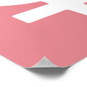 ストロベリーアイスの女性記号 ポスター (角)