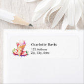 ストロベリーアイスクリーム差出人住所 ラベル (インサイチュ)