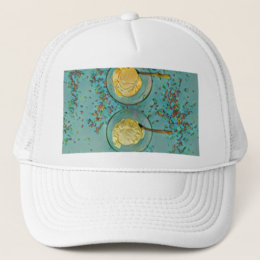 ストロベリーアイスクリーム キャップ (正面)