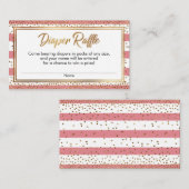 ストロベリーアイス紙吹雪おむつラッフルカード エンクロージャーカード (正面/裏面)