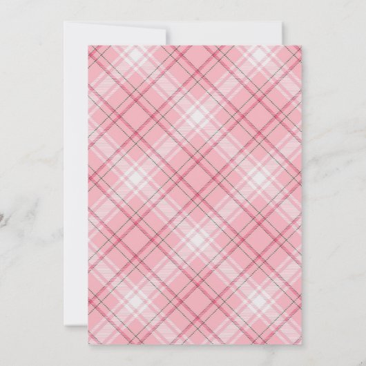 ストロベリーアフリカンガールベリースウィートファースト誕生日 招待状 (裏面)