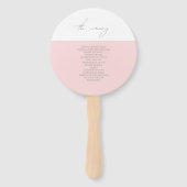 ストロベリーアンドピーニーズサマー結婚式 プログラム ハンドファン (裏面)