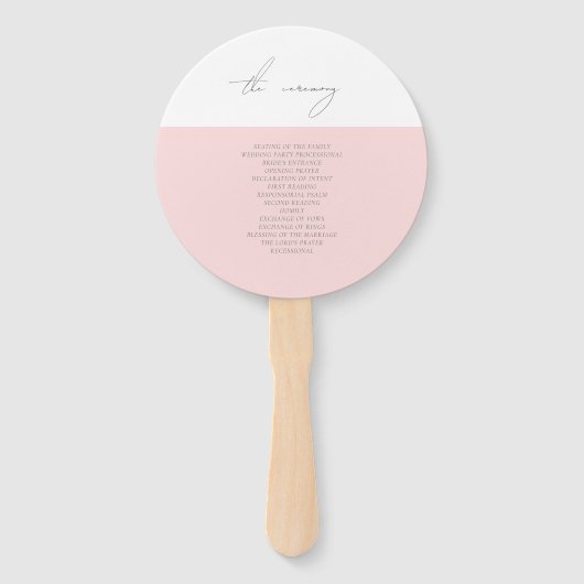 ストロベリーアンドピーニーズサマー結婚式 プログラム ハンドファン (裏面)