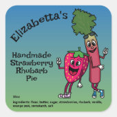 ストロベリーアンドルバーブパルスジャムパイコブラー スクエアシール (正面)