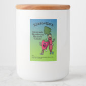 ストロベリーアンドルバーブパルスジャムパイコブラー フードラベル (正面)