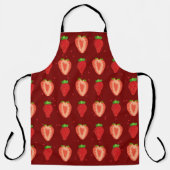 ストロベリーアーティストイチゴ簡単スケッチストロベロ エプロン (正面)